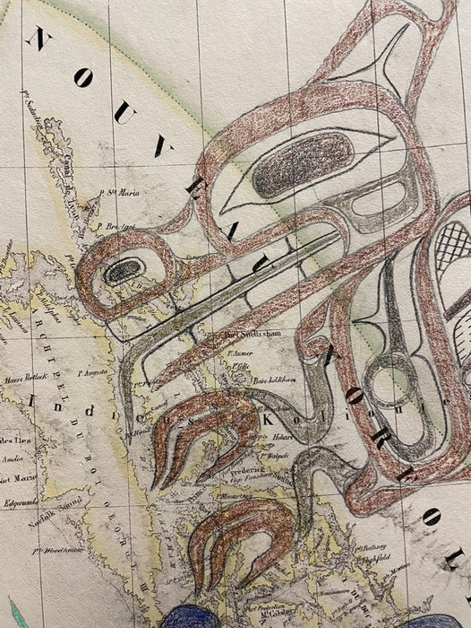 Txaalpga Pteega Tsimsyen; Four Clans of the Tsimshian, 1827 Map, by David A. Boxley