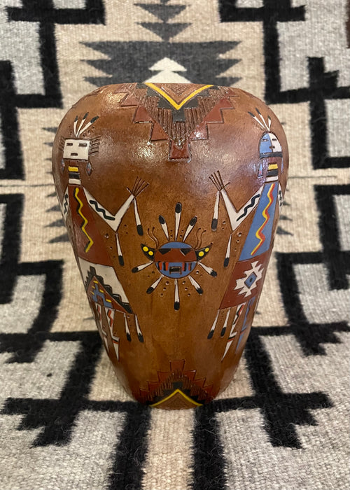 Navajo Pottery Jar, by Nancy Ann Chilly Yazzie and Jackson Yazzie