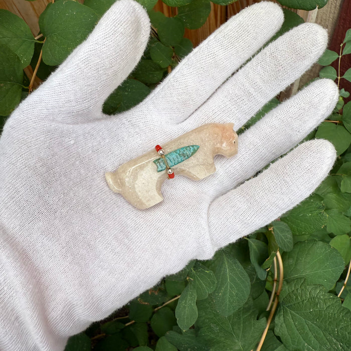 Bobcat Zuni Fetish, by Todd Westika