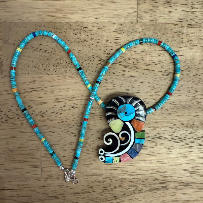 Mysterious Being Necklace, by Mary L. Tafoya
