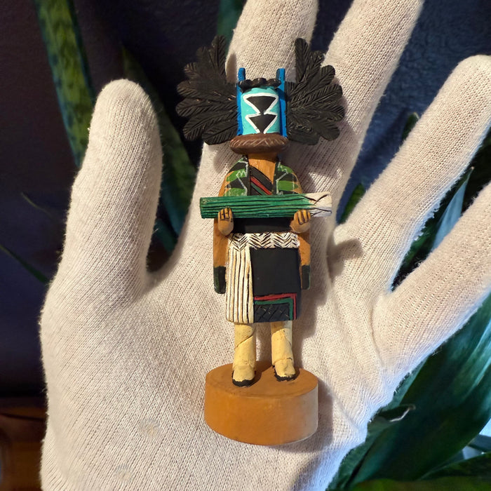 Mini Crow Mother Kachina Doll, by Randy David