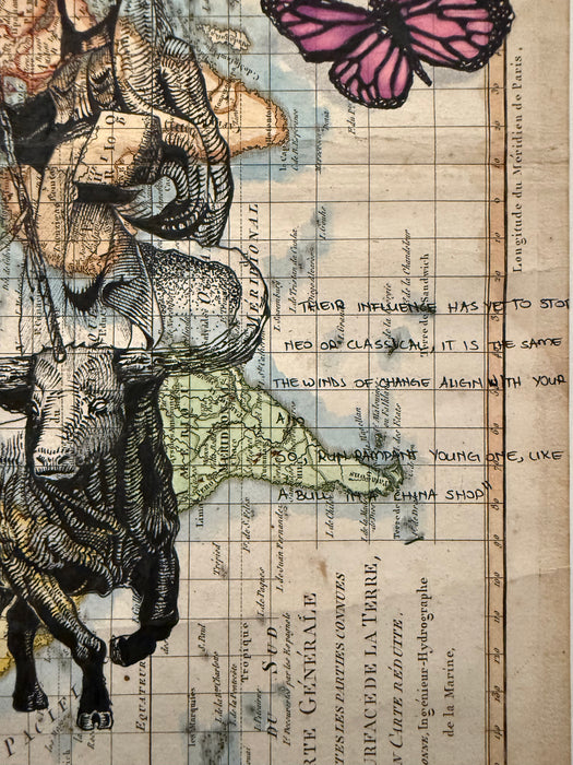 Saints and Their Words, 1787 World Map, by Nathi Tembe