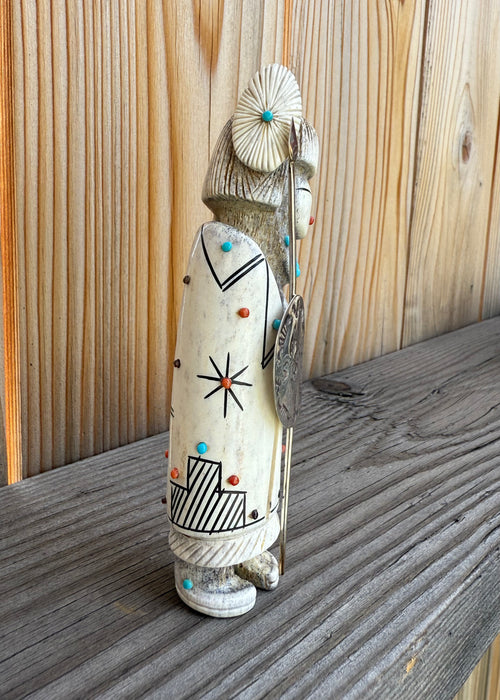 Zuni Warrior Maiden with Silver Shield, by Claudia Peina
