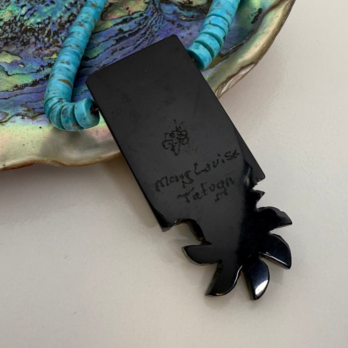 Blossom Nebula Inlay Necklace, by Mary L. Tafoya