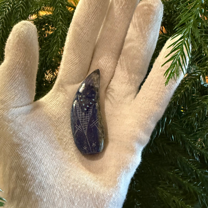 Blue Corn Little Maiden Zuni Fetish, by Todd Westika