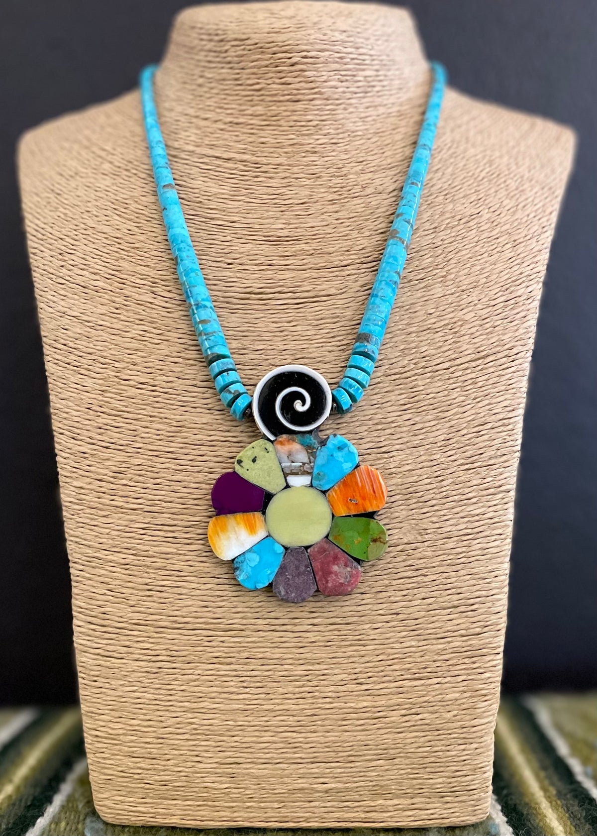 Summer Beauty Mosaic Inlay Necklace– Raven Makes Gallery