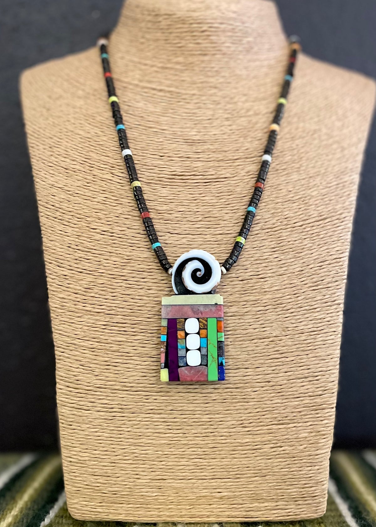 Open the Doors Mosaic Inlay Necklace– Raven Makes Gallery
