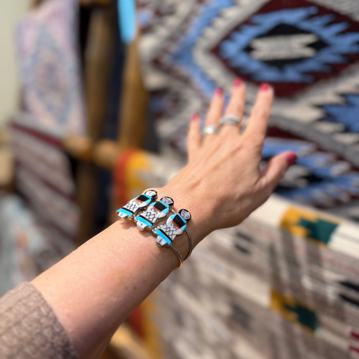 Three Maidens Zuni Bracelet, by Joyce Waseta