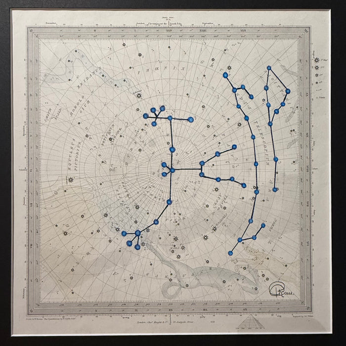 Star Man, 1847 Celestial Map, by Tommy Pau