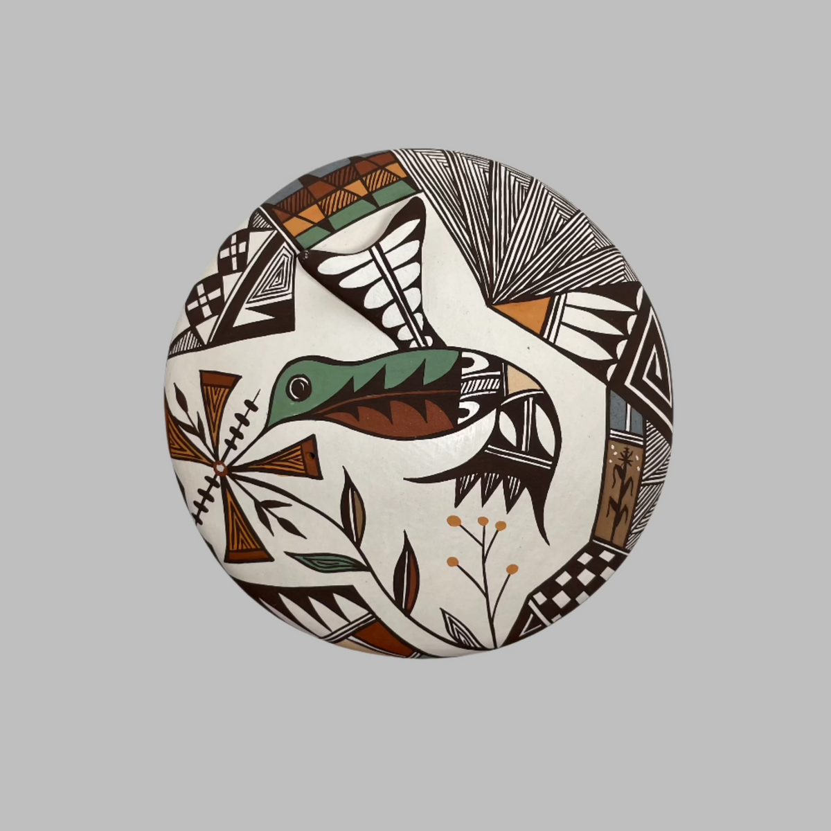 Acoma Seed Pot, by Carolyn Concho, at Raven Makes Gallery in Sisters