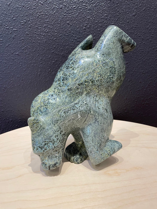 Dancing Bear Inuit Carving, by Otto Samayualie