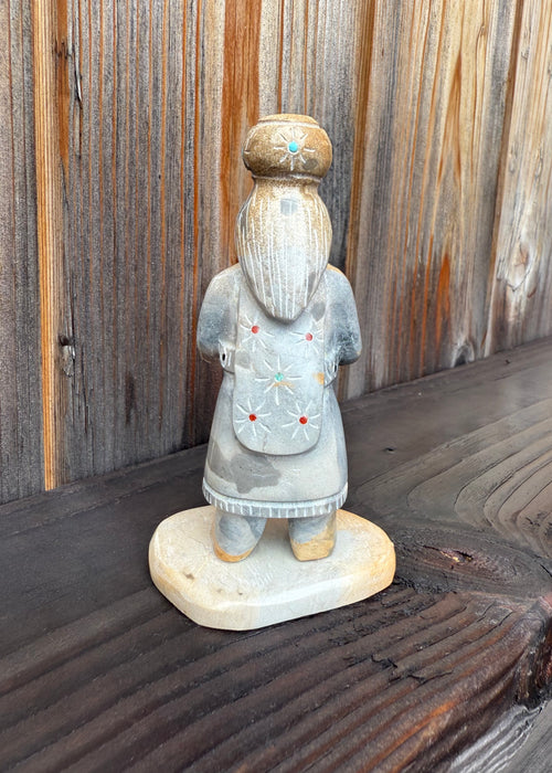 Zuni Olla Pot Maiden Carving by Enrike Leekya