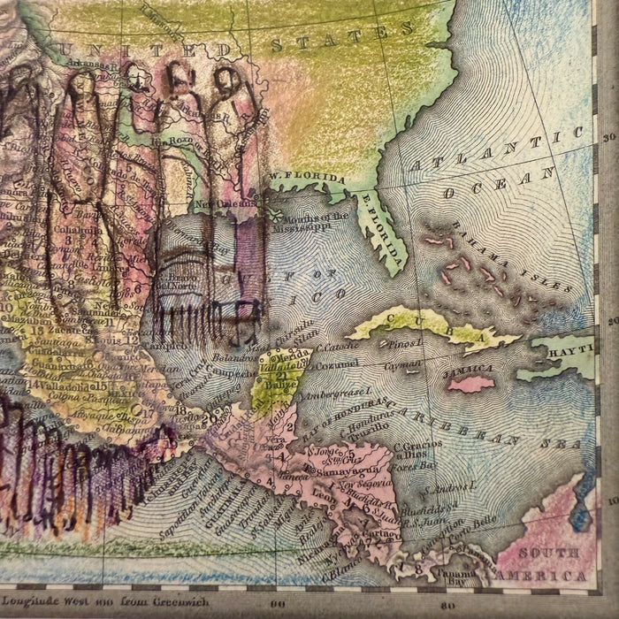 The Long Departure, 1832 Mexico Map, Guillermo Chavez Rosette
