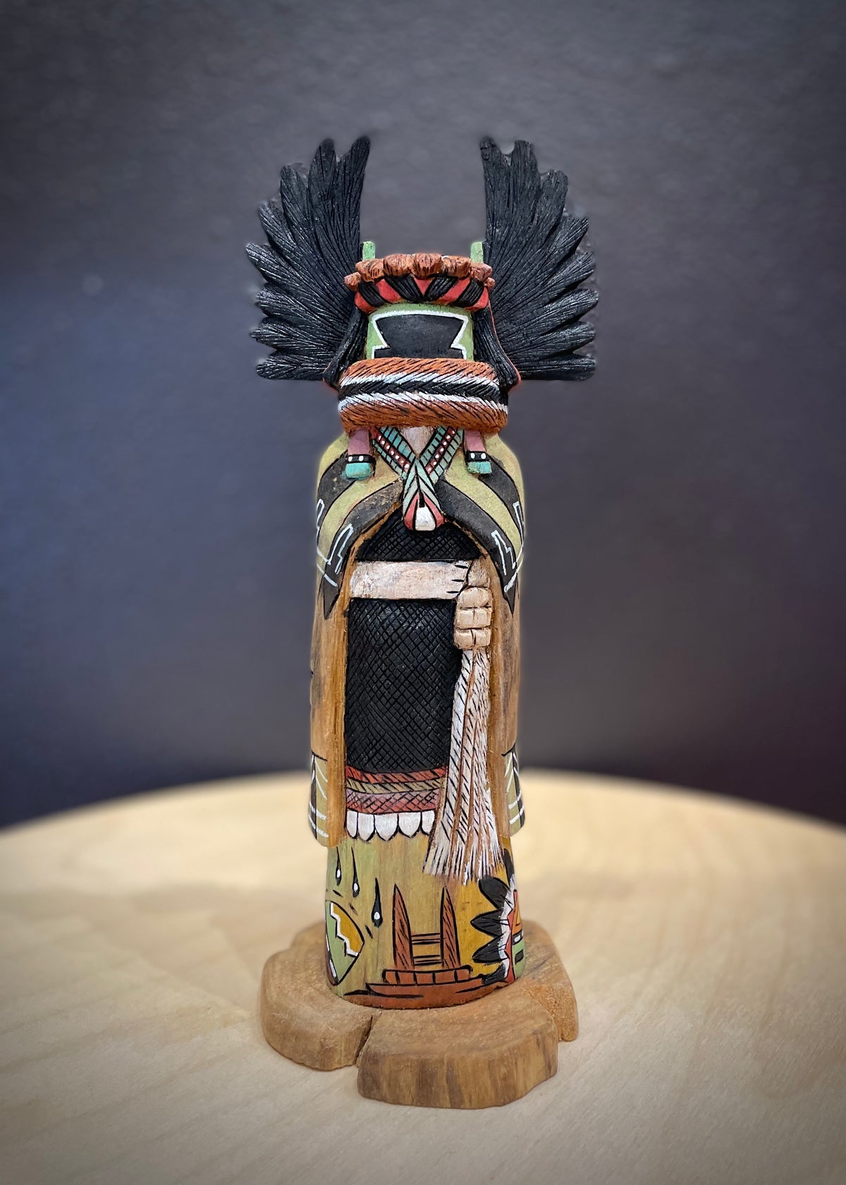 Crow Mother Kachina Doll, by Wally Grover– Raven Makes Gallery