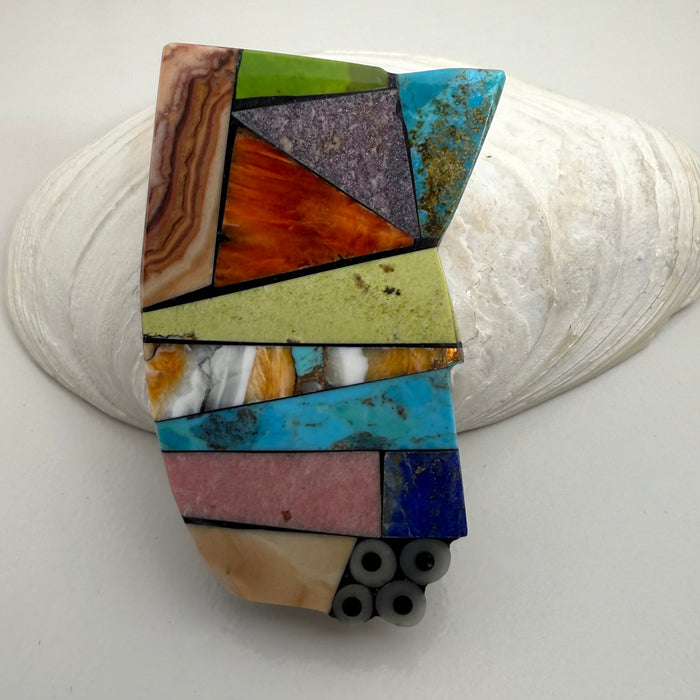 Abstract Brooch Pin, by Mary L. Tafoya