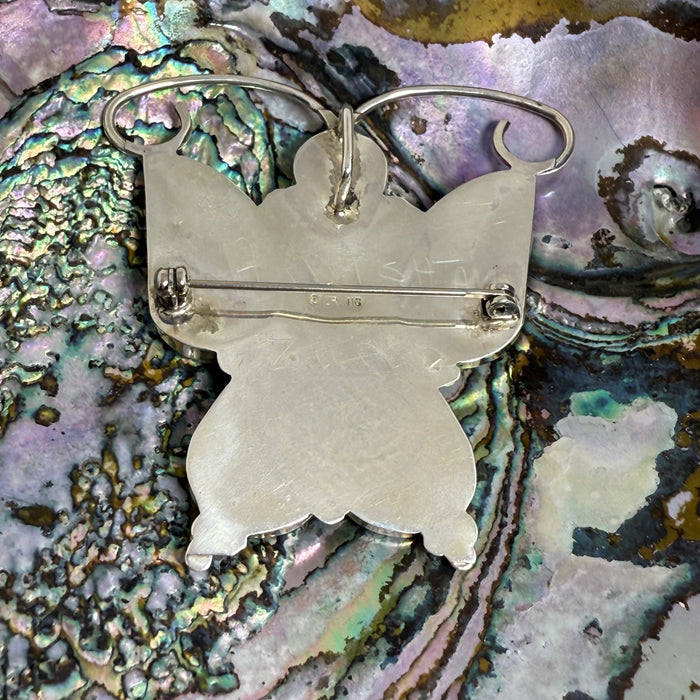 Zuni Inlay Butterfly Brooch or Pendant, by Allison Dishta
