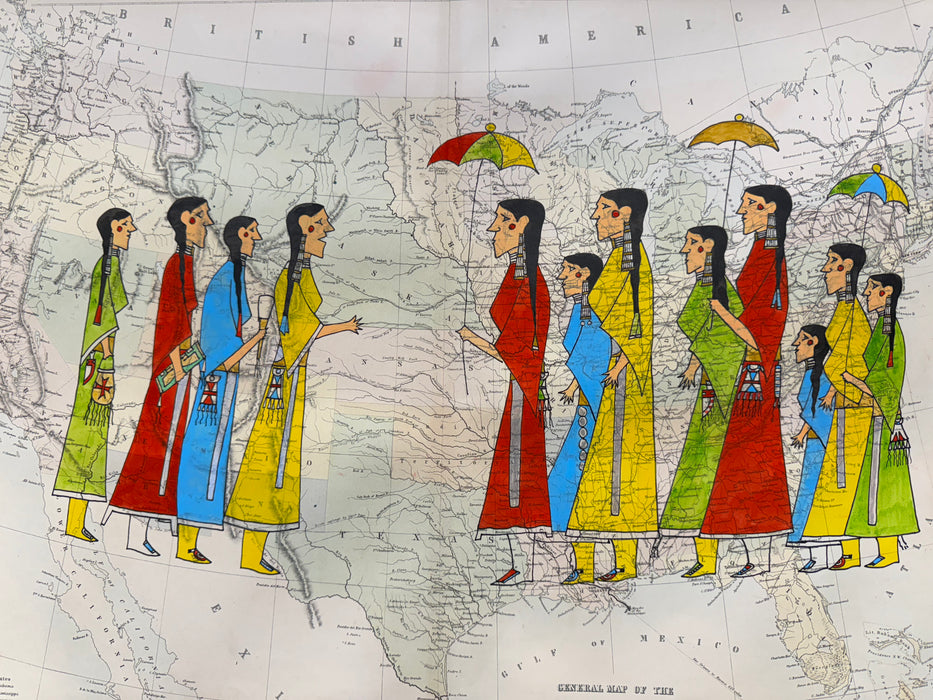 Cheyenne Women Sharing the Knowledge, 1861 United States, by George Curtis Levi