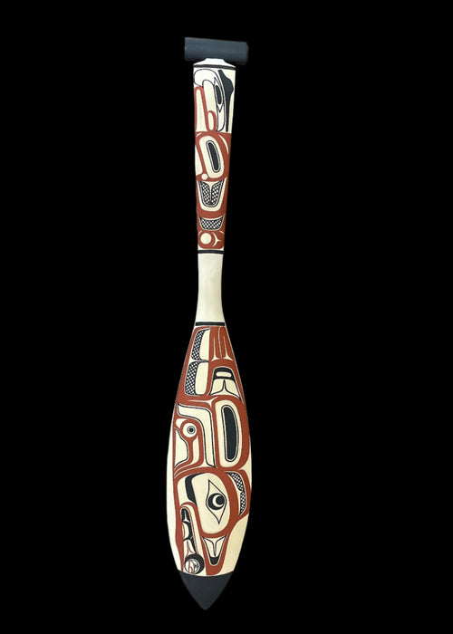 Raven and Stars Dance Paddle, by David A. Boxley