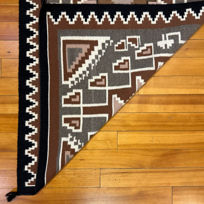 Two Grey Hills Navajo Rug, by Emilia Charley