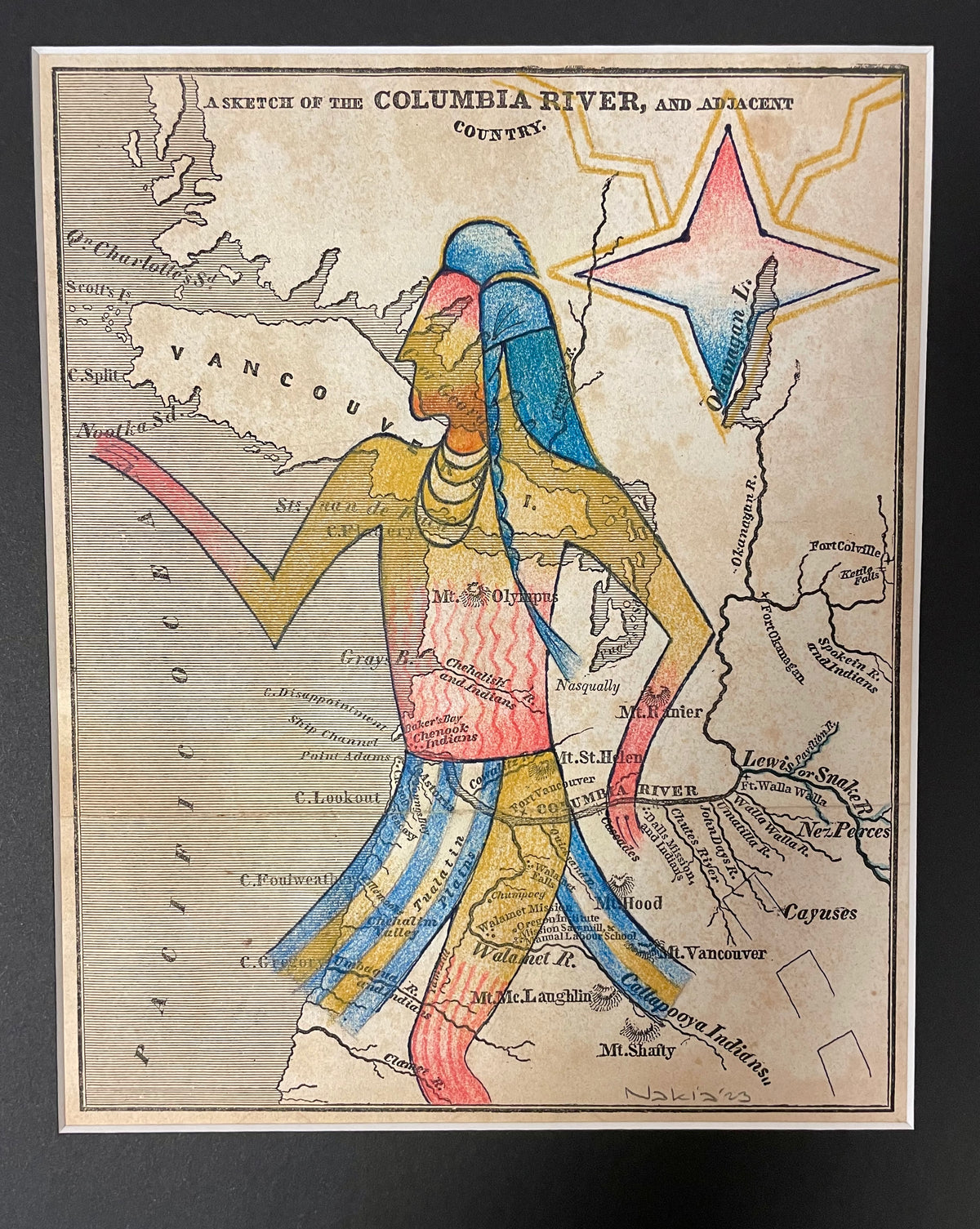 Nez Perce Ledger Art for sale at Raven Makes Gallery
