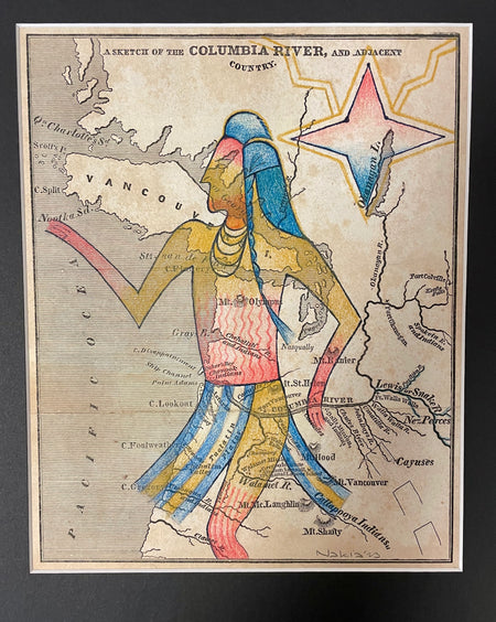 Ledger Art, Homelands Collection, Indigenous Decolonizing the Map