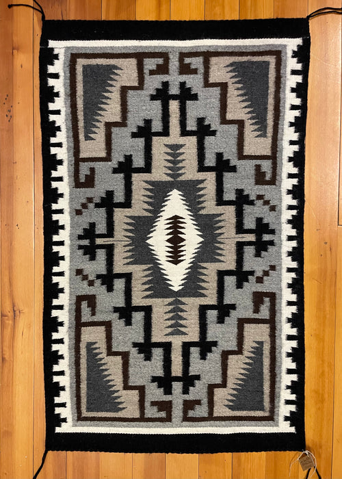 Two Grey Hills Navajo Rug, by Elsie Shaw