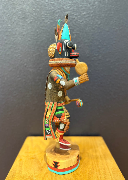 Warrior Twin Kachina Doll, Alban Mooya Jr, Hopi