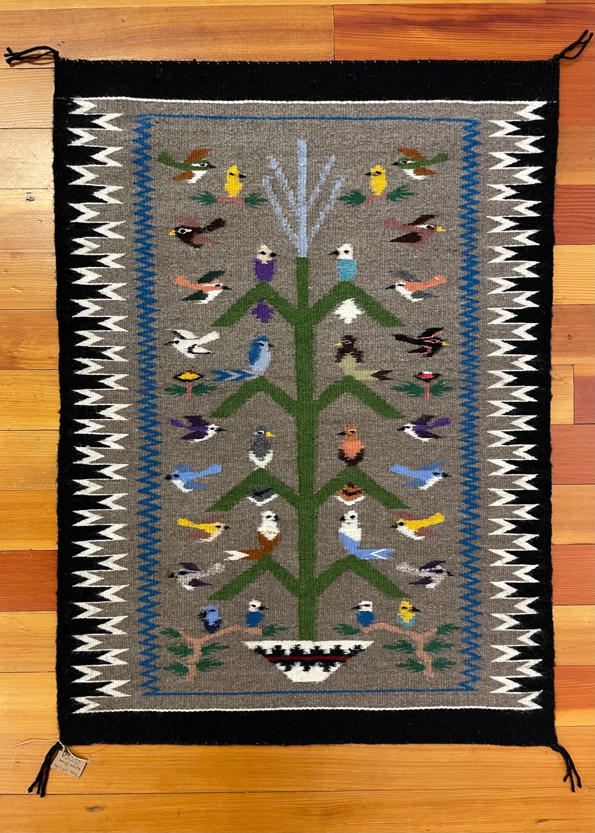 Tree of Life Navajo Rug for sale at Raven Makes Gallery