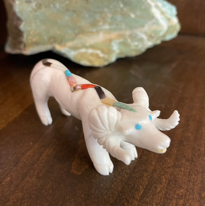 Marbe and Multi-Stone Inlay Ram Fetish, by Maxx Laate