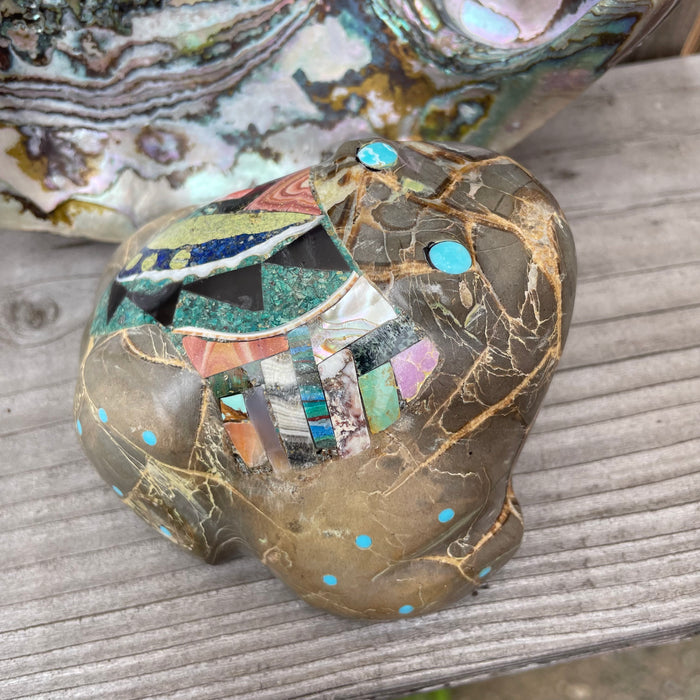 Zuni Frog Fetish, Septarian Nodule, by Jayne and Lynn Quam