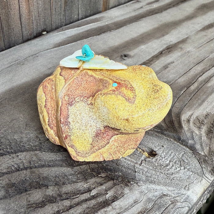 Zuni Fetish Frog Leland Boone