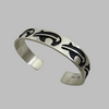 Hopi Silver Bear Cuff Bracelet