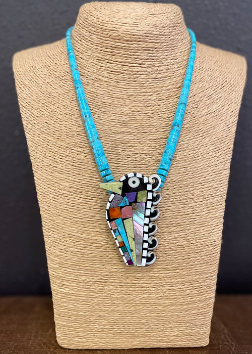 Fledgling Hummingbird Necklace, by Mary L. Tafoya