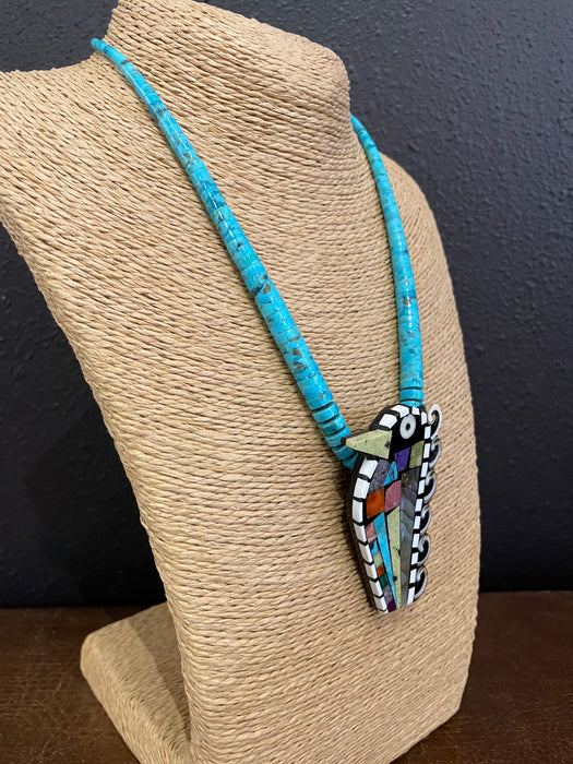 Fledgling Hummingbird Necklace, by Mary L. Tafoya