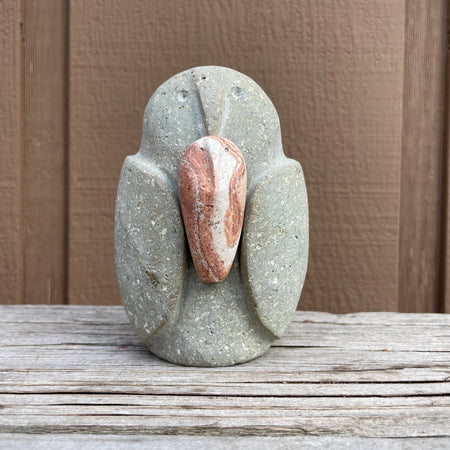 Hawk Stone Fetish by Salvadore Romero at Raven Makes Gallery 