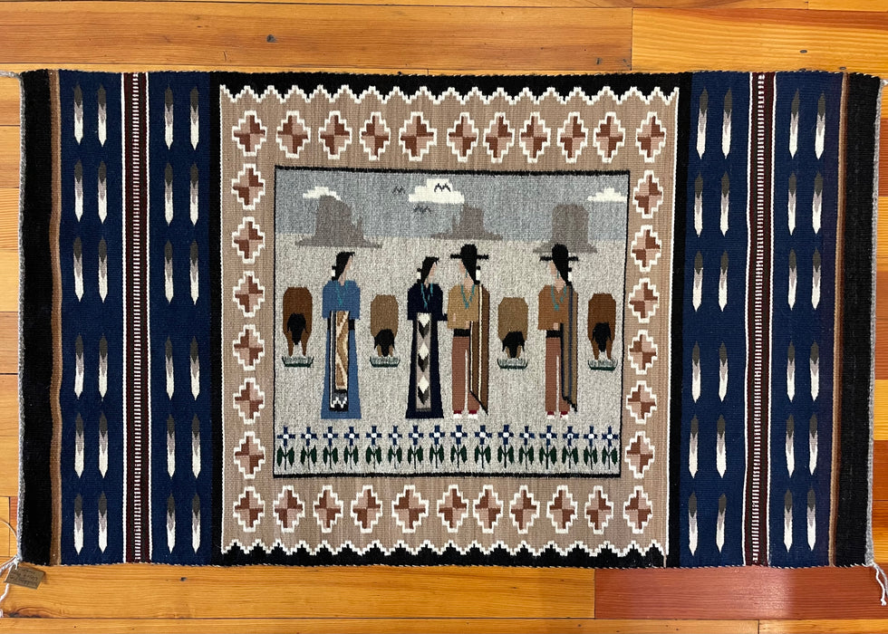 Marriage Ceremony Navajo Rug, by Ursula Begay