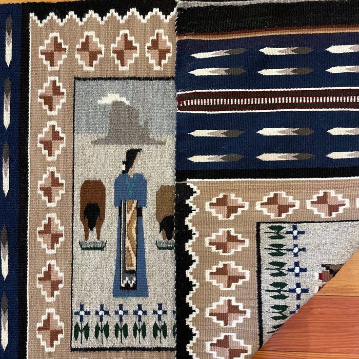 Marriage Ceremony Navajo Rug, by Ursula Begay