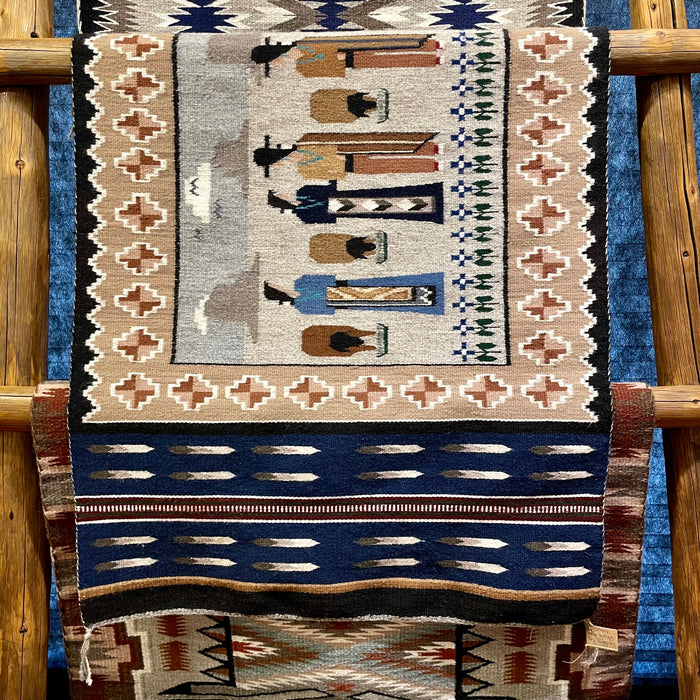 Marriage Ceremony Navajo Rug, by Ursula Begay