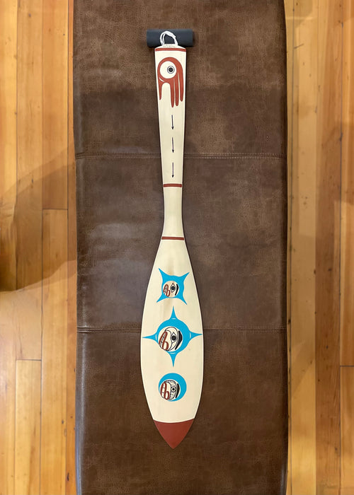 Raven and Stars Dance Paddle, by David A. Boxley