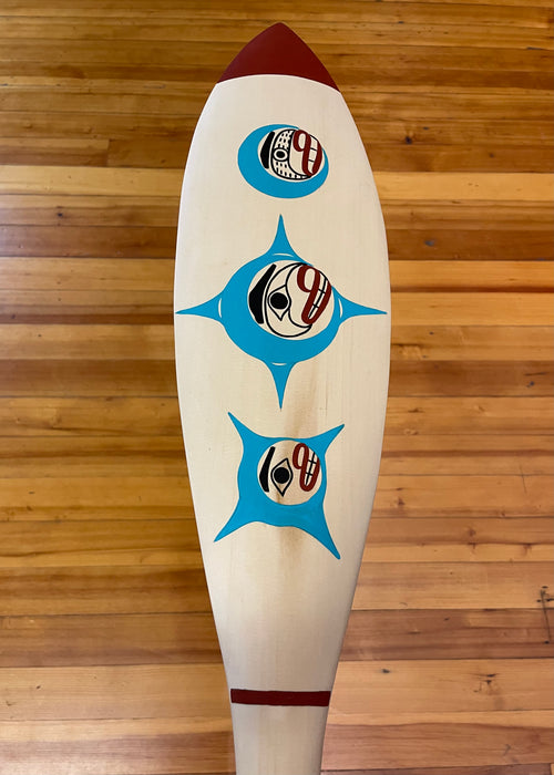 Raven and Stars Dance Paddle, by David A. Boxley