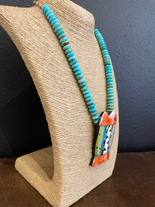 Big Bold Fish Necklace, by Mary L. Tafoya