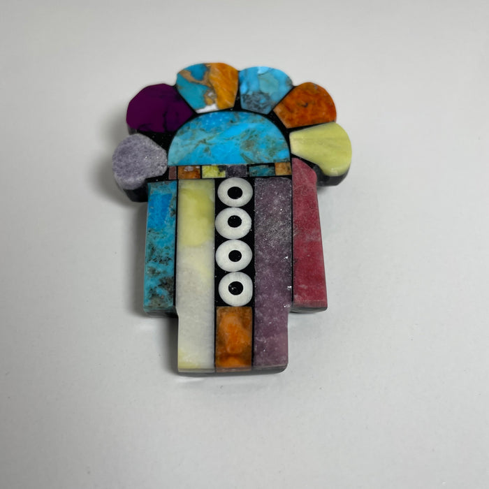 Earth Blossom Pin or Pendant, by Mary L. Tafoya