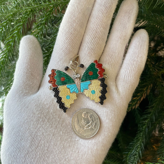 Zuni Butterfly Pendant, by Tamara Pinto