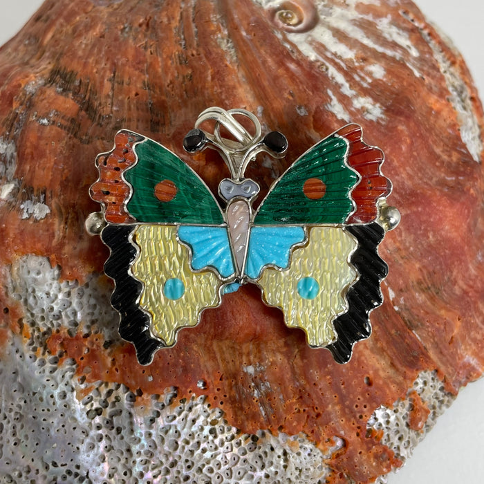 Zuni Butterfly Pendant, by Tamara Pinto