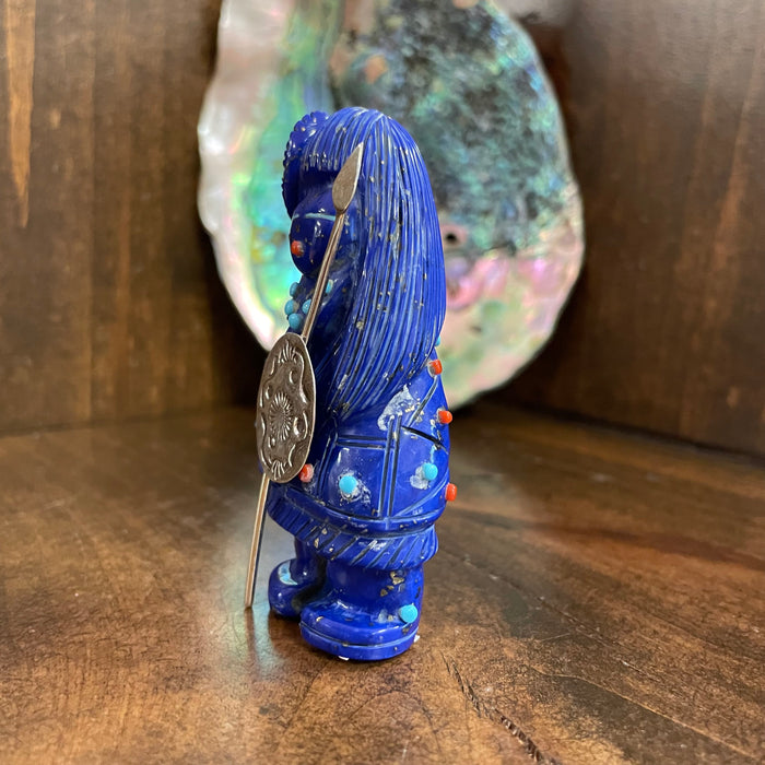 Lapis Lazuli Zuni Warrior Maiden, by Claudia Peina