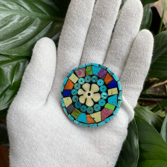 Inlay Mosaic Pin, by Mary L. Tafoya