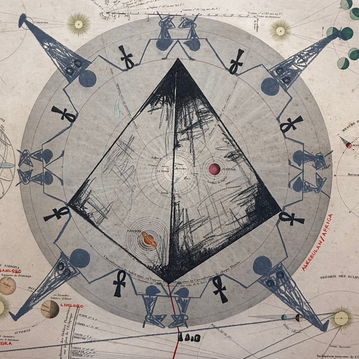 Stars and Sky of Africa, 1850 Celestial Map, by Khulekani Msweli