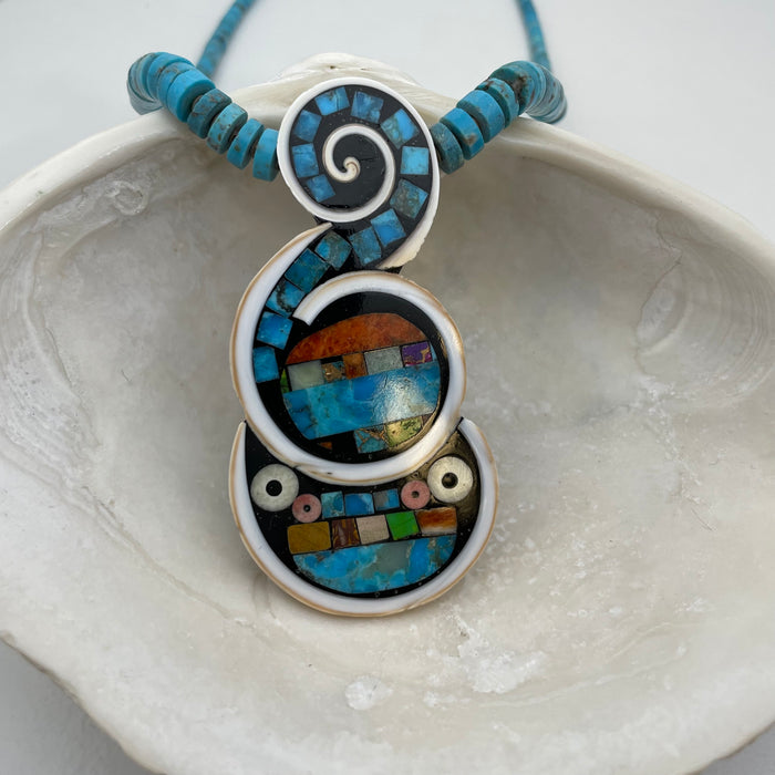 Mary Tafoya Santo Domingo Jewelry at Raven Makes Gallery
