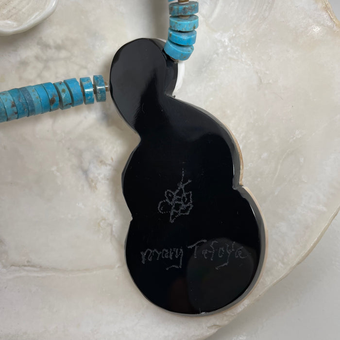 Cosmic Tadpole Necklace, by Mary L. Tafoya