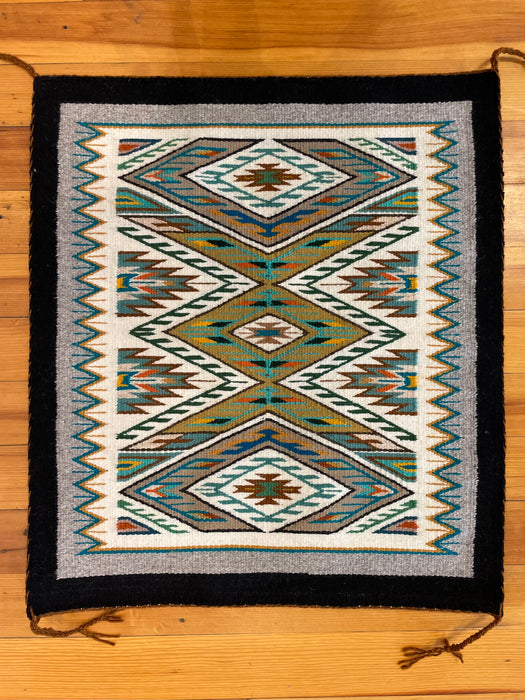 Teec Nos Pos Navajo Rug with Many Colors, by Darlene Littleben